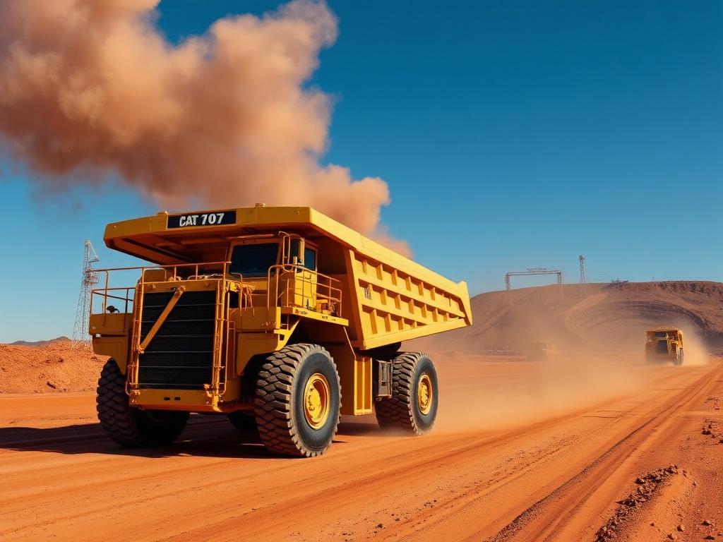 Haul Truck Operator — Drives 200–400 tonne trucks moving ore and waste from pit to crusher. — Image created by www.australian-mining-jobs.com