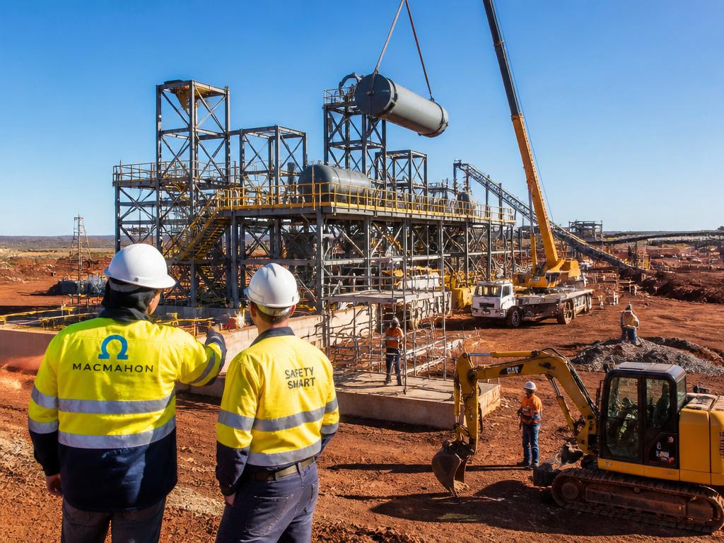 Minesite Construction Builder — Builds new mine infrastructure, process plant modules, camp buildings and civil earthworks. — Image created by www.australian-mining-jobs.com